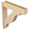 Ekena Millwork 8-in W x 36-in D x 40-in H Funston Block Rough Cedar Woodgrain TimberThane Outlooker, Primed Tan OUTUR080X36X40FST44RCPR - alternate 2